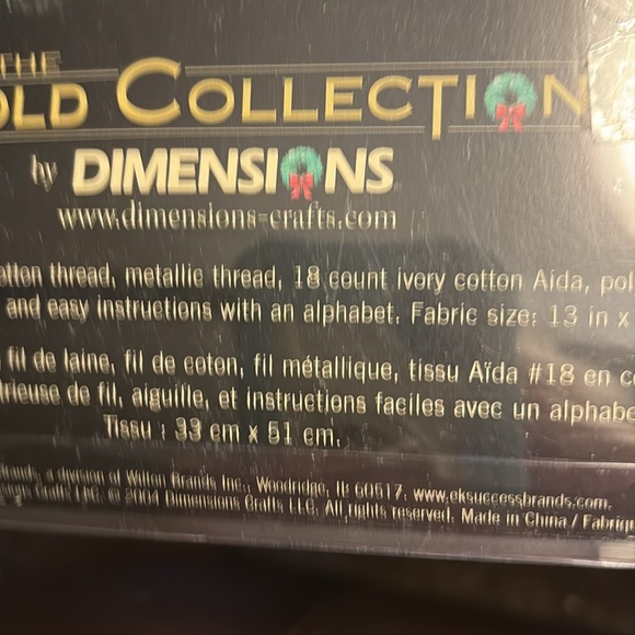 Dimensions Gold Collection “Sweet Dreams Stocking” cross stitch kit - Picture 12 of 13